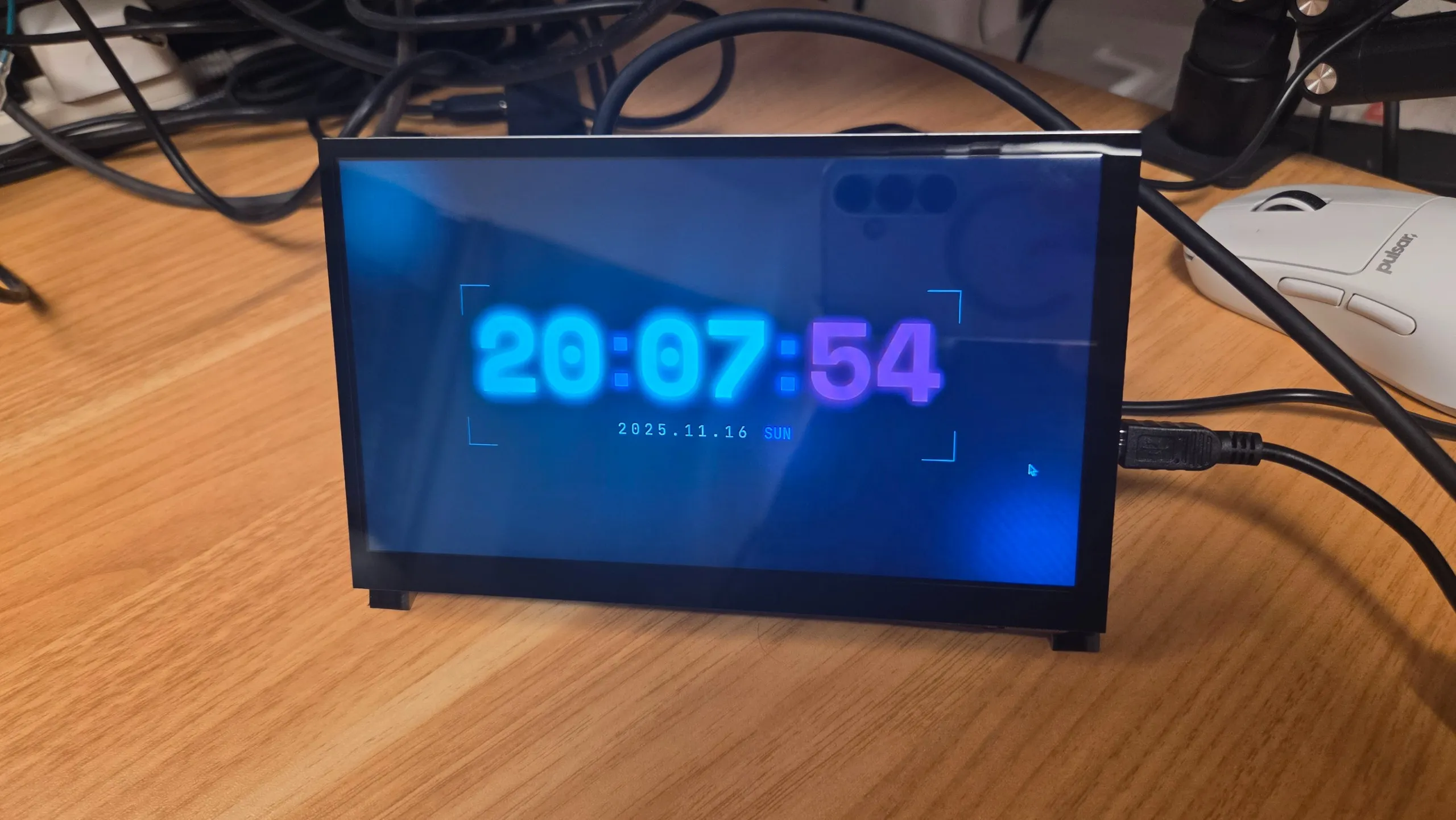 Raspberry Pi connected to a display